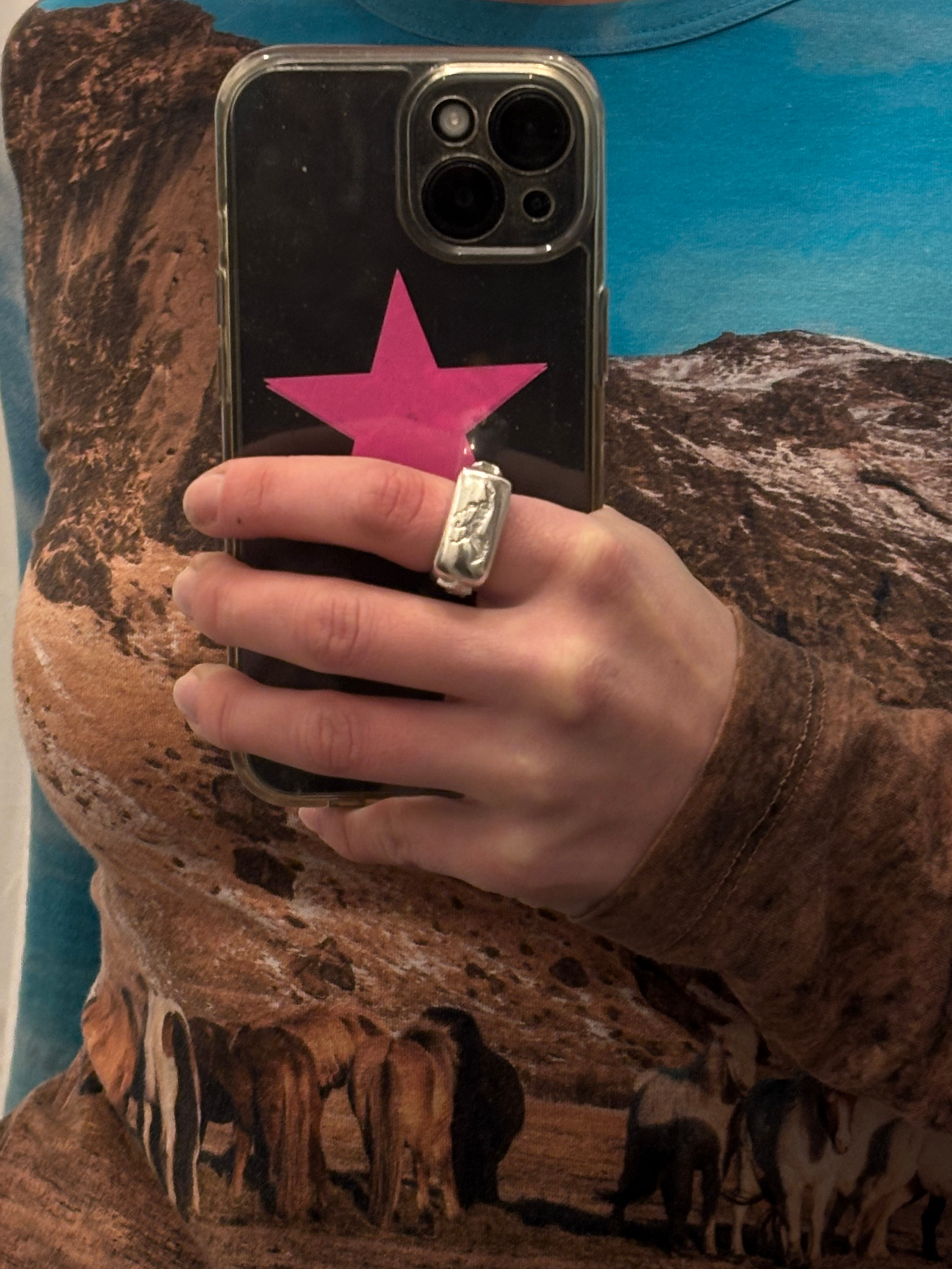 wild horse signet ring